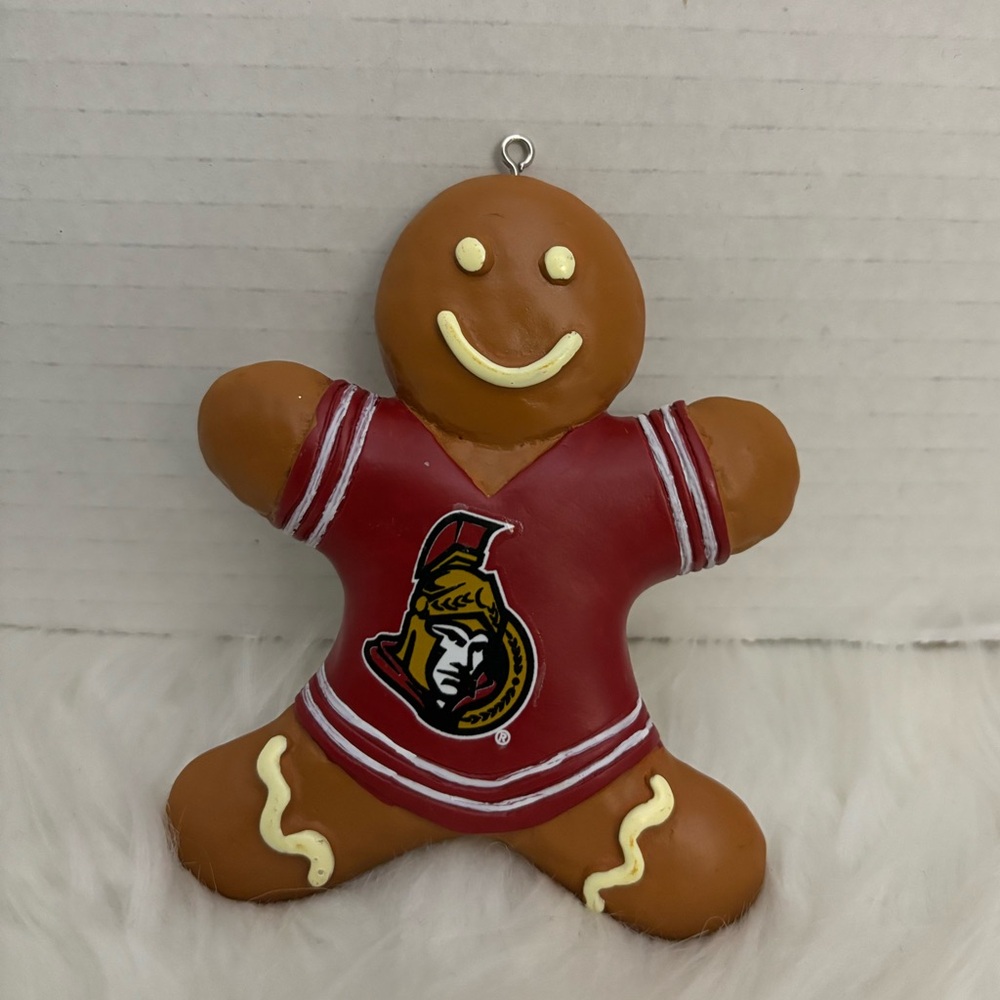 Ottawa Senators NHL Christmas Gingerbread Ornament